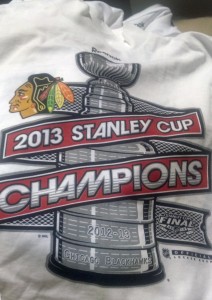 Blackhawks Stanley Cup Champions 2013 Reebok Shirt